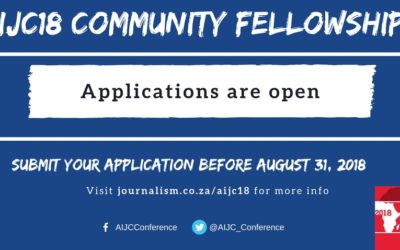 Call for applications: Community Fellowships for #AIJC18
