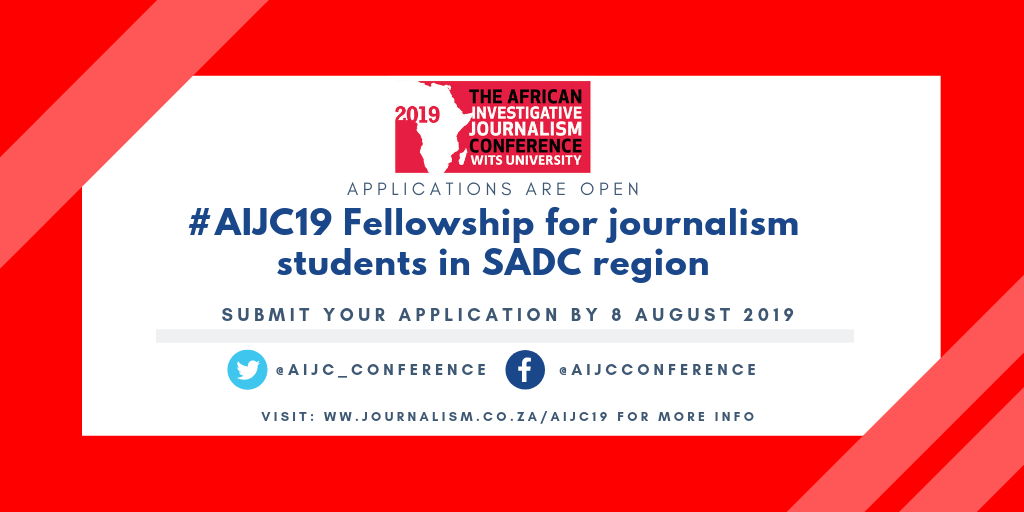 Call for applications: SADC student’s journalist Fellowships for #AIJC19